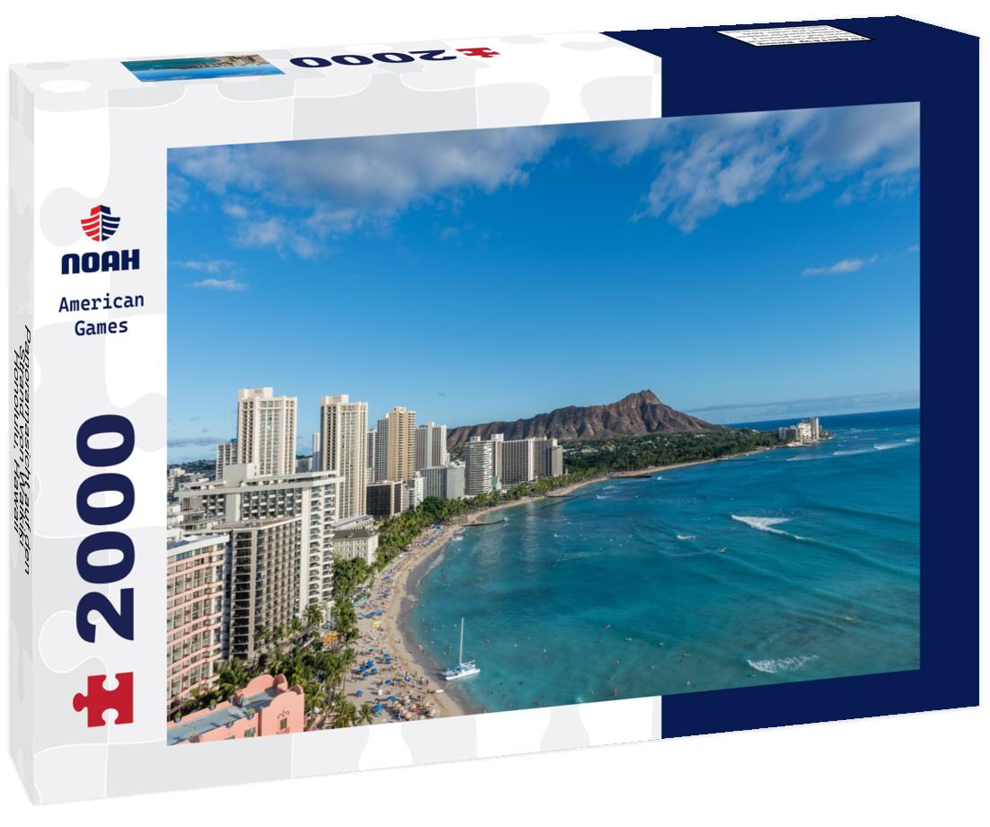 Noah Jigsaw Puzzle Panoramasicht auf den Strand von Waikiki, Honolulu, Hawaii 2000 pieces