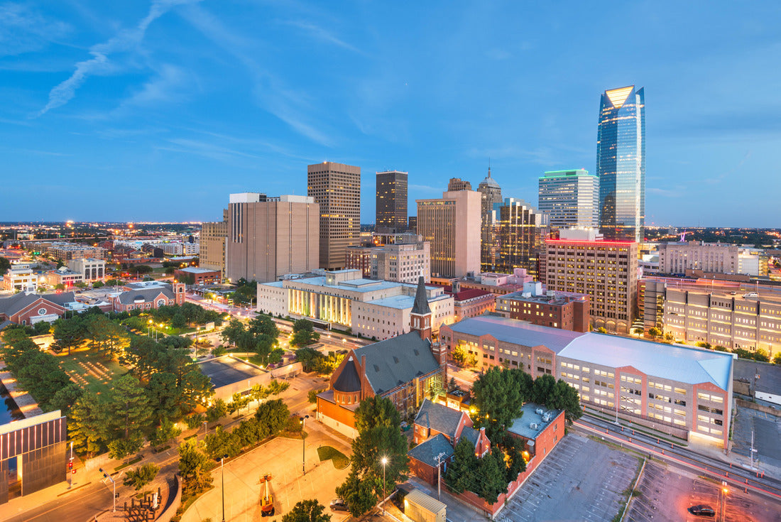 Noah Jigsaw Puzzle Oklahoma City, Oklahoma, USA cityscape in Bricktown at dusk 2000 pieces
