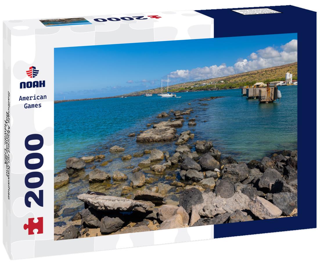 Noah Jigsaw Puzzle Sailboats Moored on Kawaihae Bay, Hawaii Island, Hawaii, USA 2000 pieces