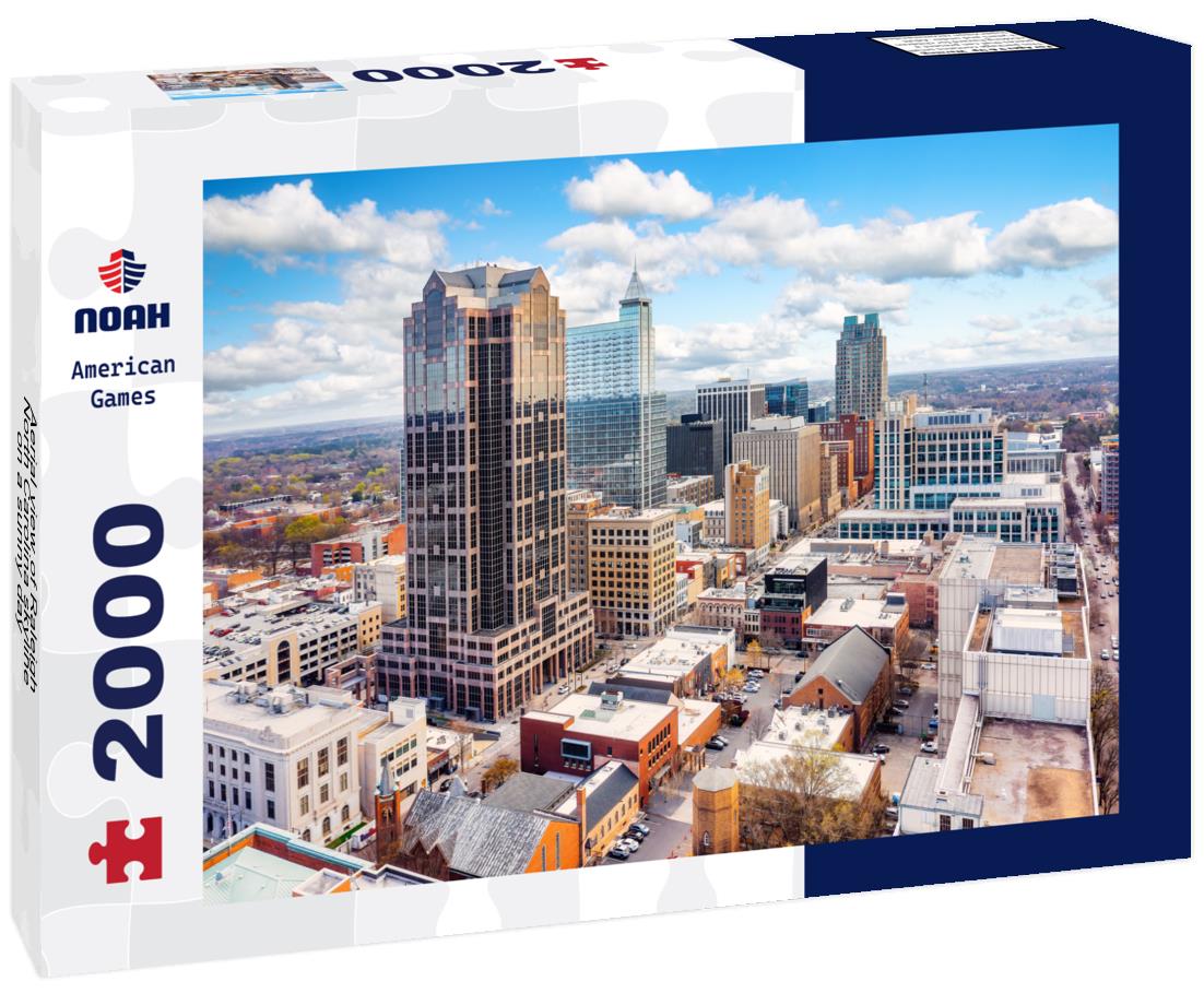 Noah Jigsaw Puzzle Aerial view of Raleigh, North Carolina skyline on a sunny day 2000 pieces