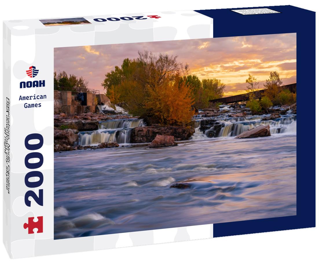 Noah Jigsaw Puzzle Greensboro, North Carolina, USA downtown city skyline at night 2000 pieces