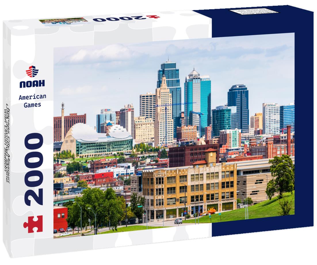 Noah Jigsaw Puzzle Kansas City, Missouri, USA downtown skyline with Union Station 2000 pieces