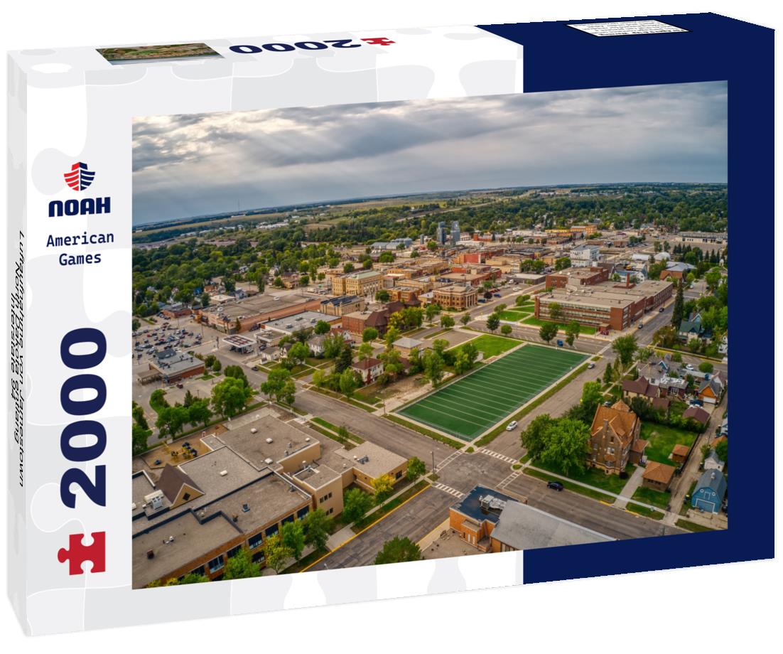 Noah Jigsaw Puzzle Luftaufnahme von Jamestown, North Dakota entlang Interstate 94 2000 pieces