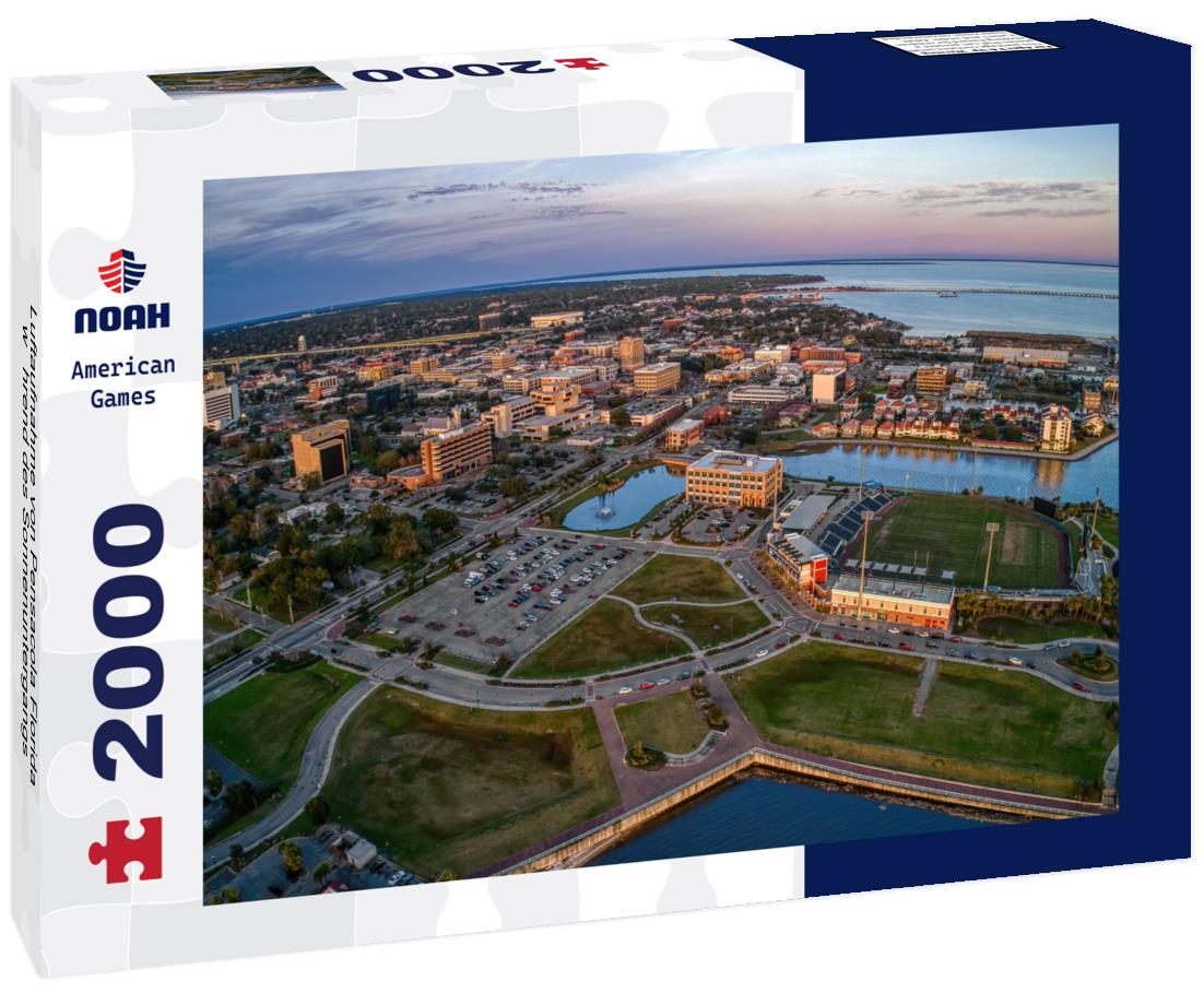 Noah Jigsaw Puzzle Luftaufnahme von Pensacola Florida während des Sonnenuntergangs 2000 pieces