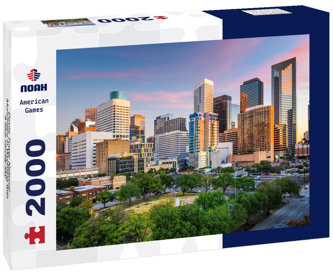 Noah Jigsaw Puzzle Devils Tower National Monument in Wyoming with a blue cloudy sky 2000 pieces