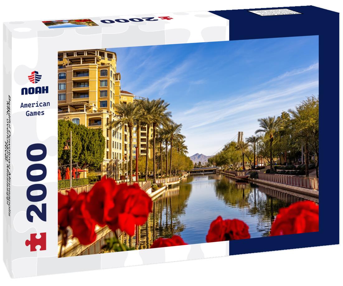 Noah Jigsaw Puzzle Beautiful Downtown Minneapolis MN, overlooking Mississippi River 2000 pieces