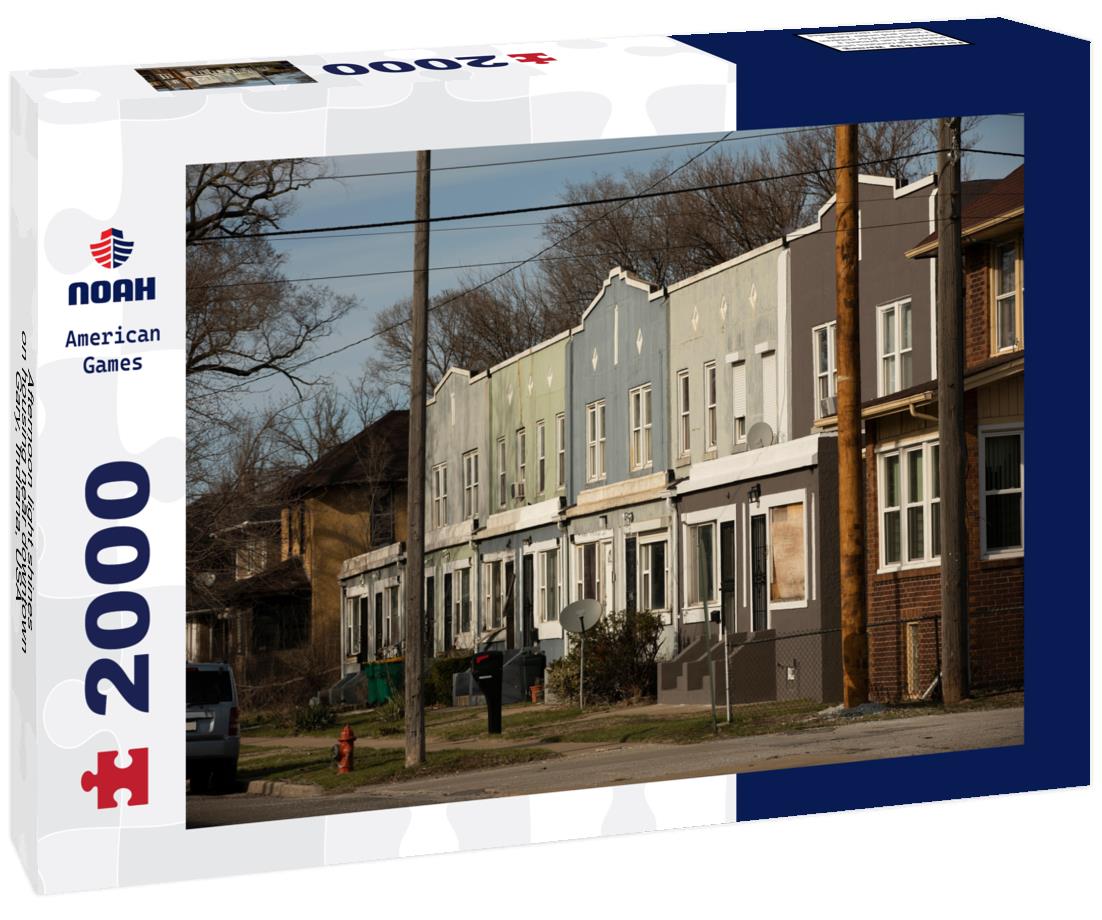 Noah Jigsaw Puzzle Afternoon light shines on housing near downtown Gary, Indiana, USA 2000 pieces