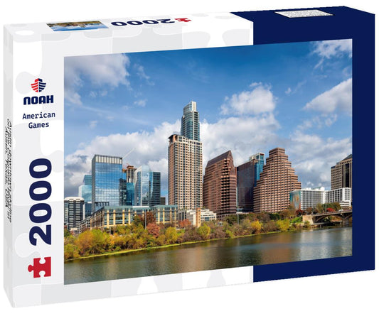 Noah Jigsaw Puzzle Austin downtown skyline on the Colorado River in Austin, Texas, USA 2000 pieces
