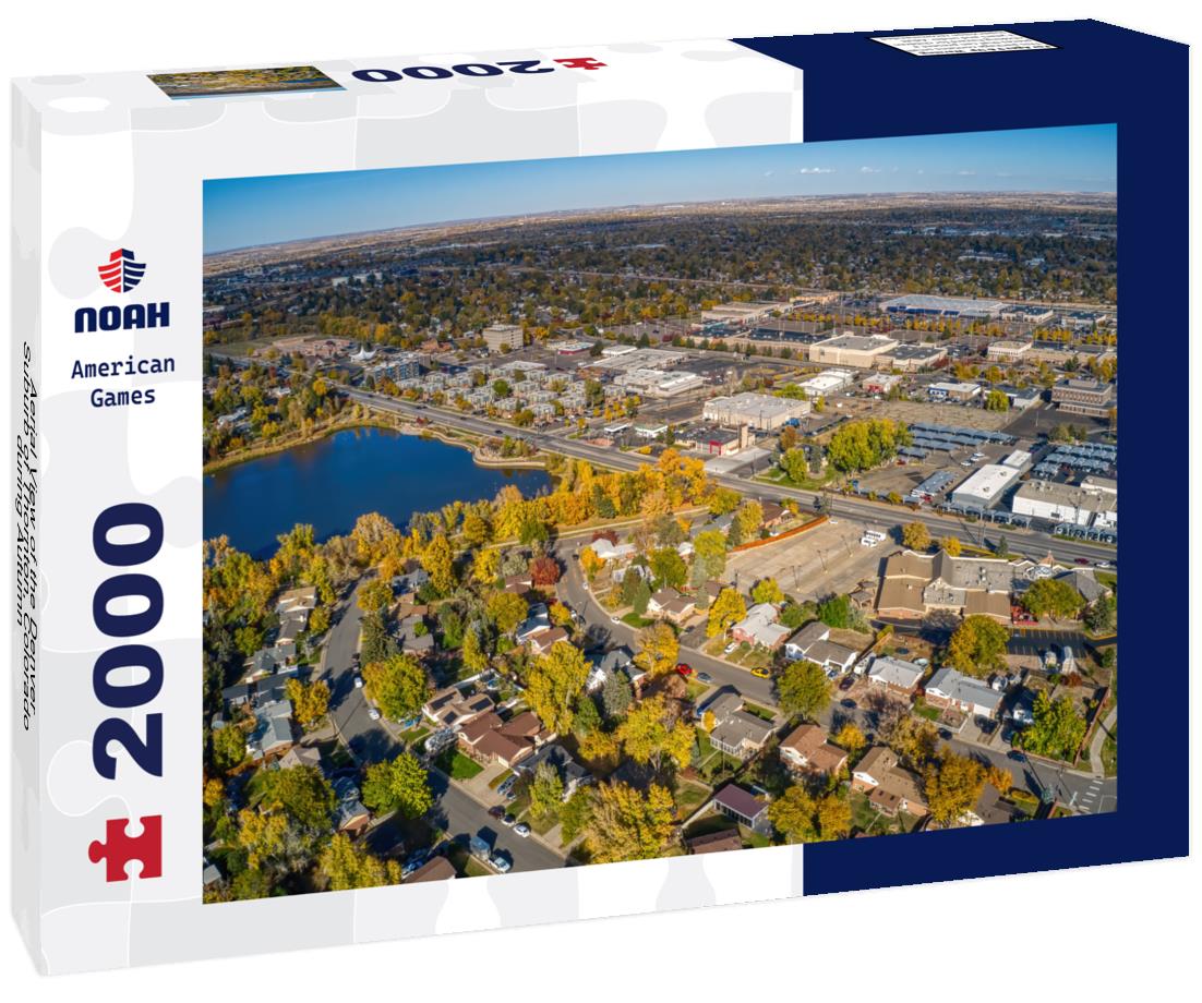 Noah Jigsaw Puzzle Aerial View of the Denver Suburb of Thornton, Colorado during Autumn 2000 pieces