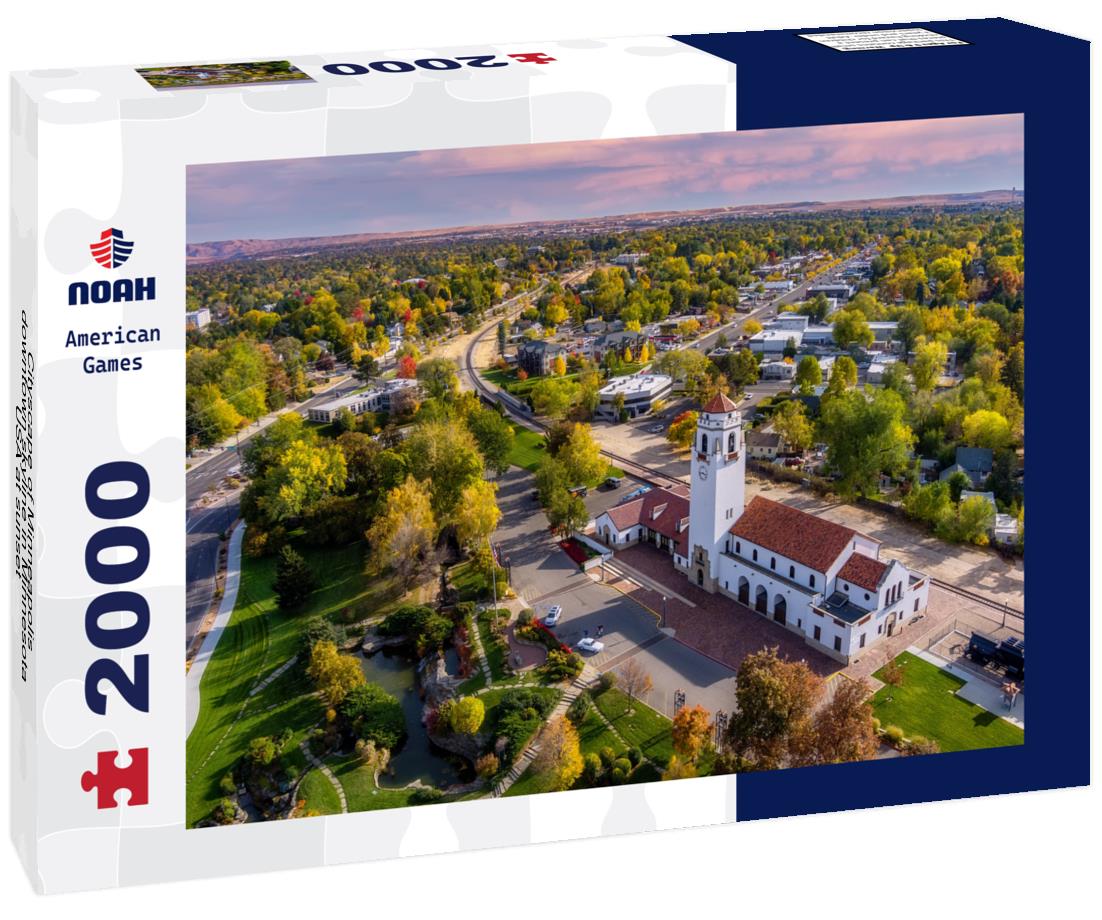 Noah Jigsaw Puzzle Cityscape of Minneapolis downtown skyline in Minnesota, USA at sunset 2000 pieces