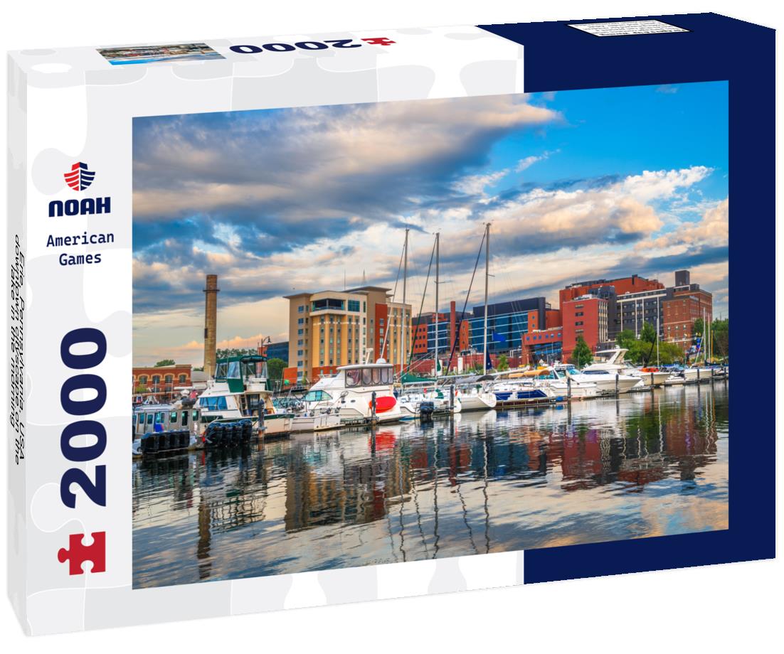 Noah Jigsaw Puzzle Erie, Pennsylvania, USA downtown cityscape on the lake in the morning 2000 pieces