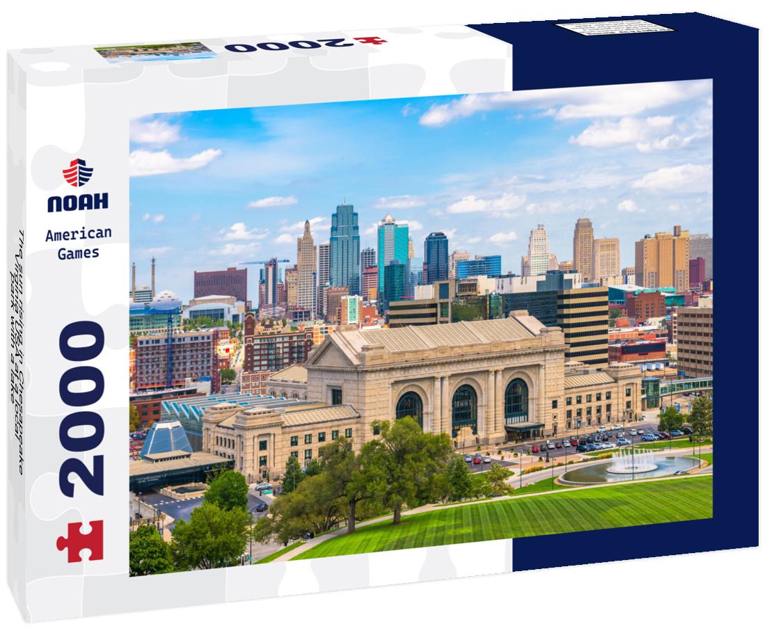 Noah Jigsaw Puzzle The sun rising in Chesapeake, Virginia USA at a local park with a lake 2000 pieces