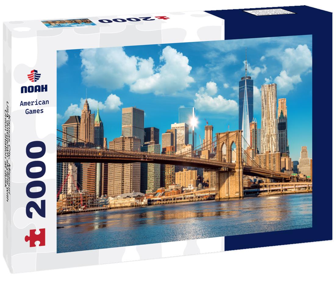 Noah Jigsaw Puzzle Kansas City, Missouri, USA downtown skyline with Union Station at dusk 2000 pieces