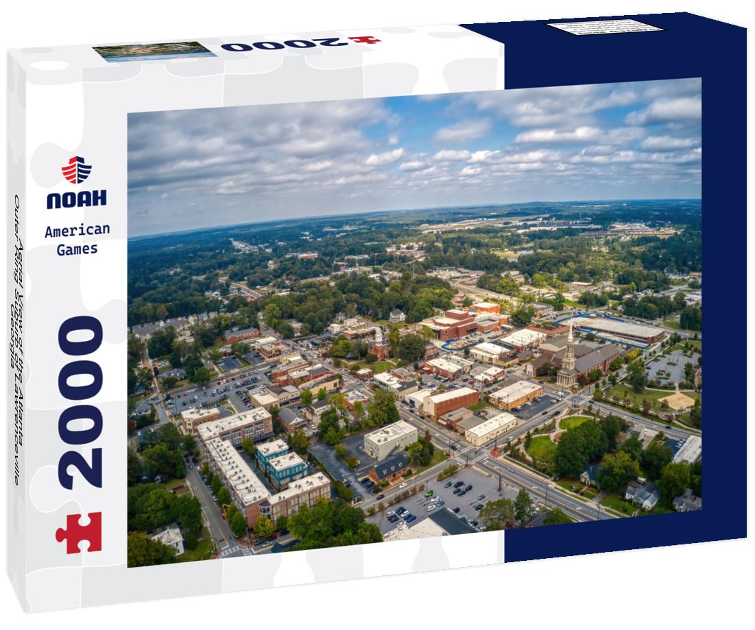 Noah Jigsaw Puzzle Aerial View of the Atlanta Outer Ring Suburb of Lawrenceville, Georgia 2000 pieces