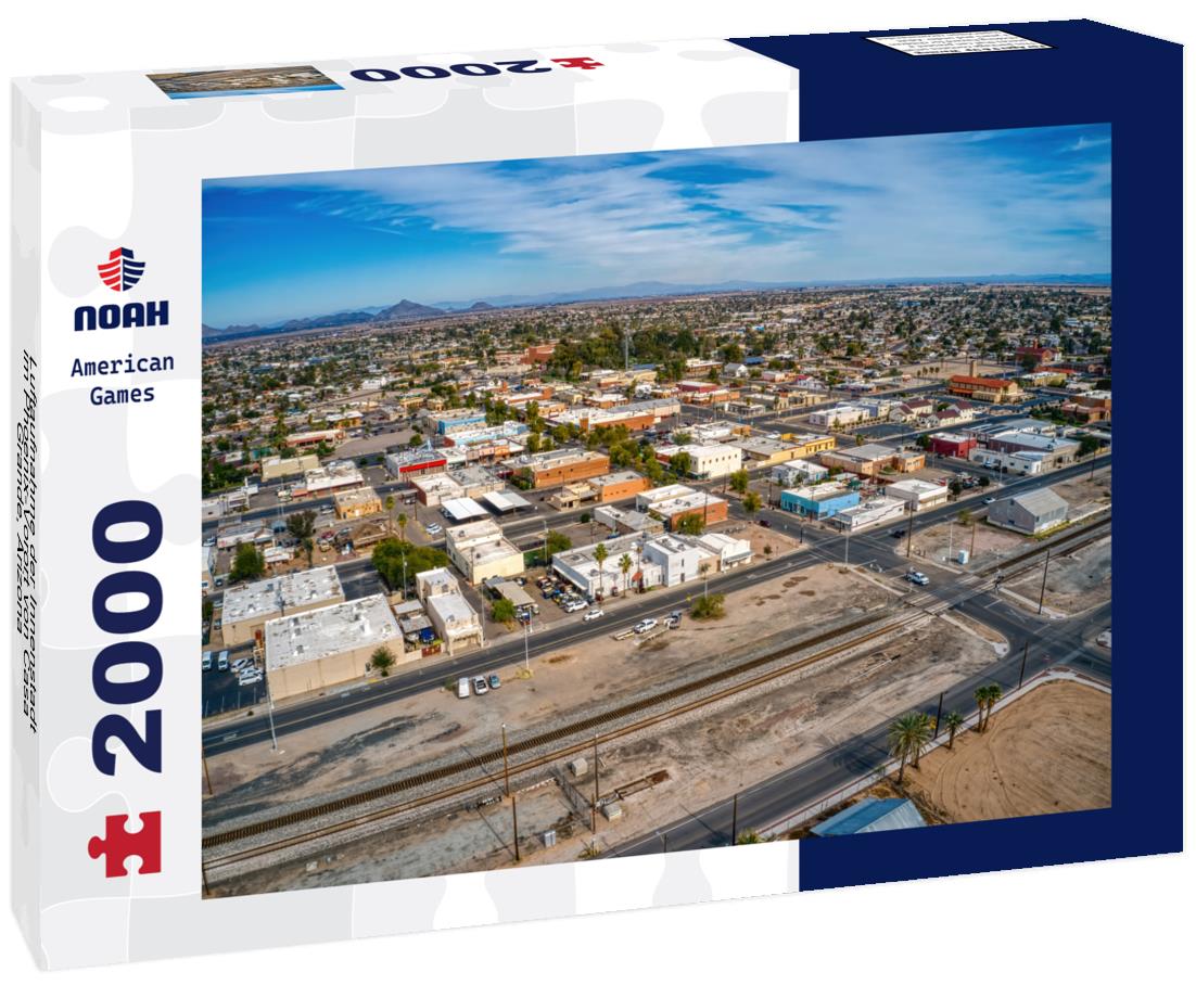 Noah Jigsaw Puzzle Luftaufnahme der Innenstadt im Phoenix-Vorort von Casa Grande, Arizona 2000 pieces