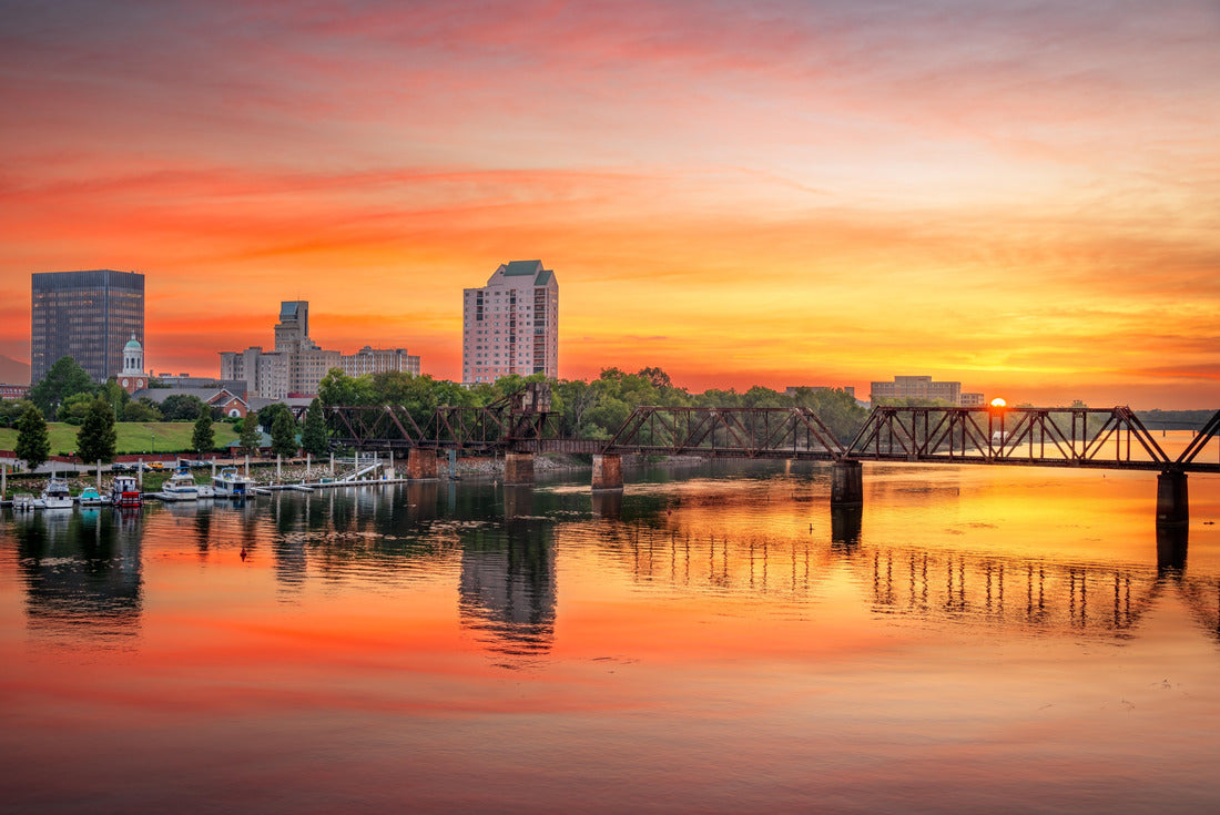 Noah Jigsaw Puzzle Augusta, Georgia, USA downtown skyline on the Savannah River at sunset 2000 pieces