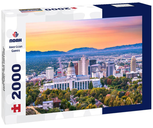 Noah Jigsaw Puzzle Salt Lake City, Utah, USA downtown financial district cityscape at twilight 2000 pieces