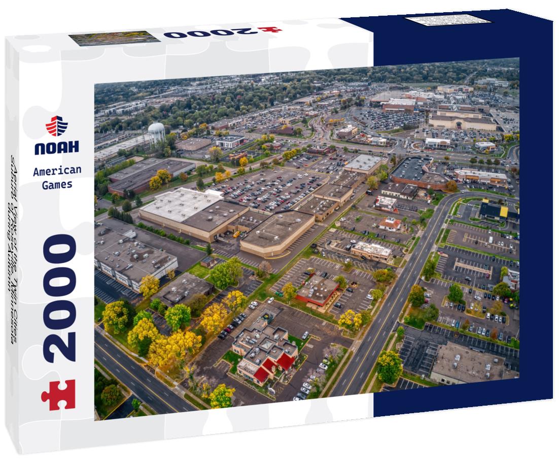 Noah Jigsaw Puzzle Aerial View of the Twin Cities Suburb of Roseville, Minnesota during Autumn 2000 pieces