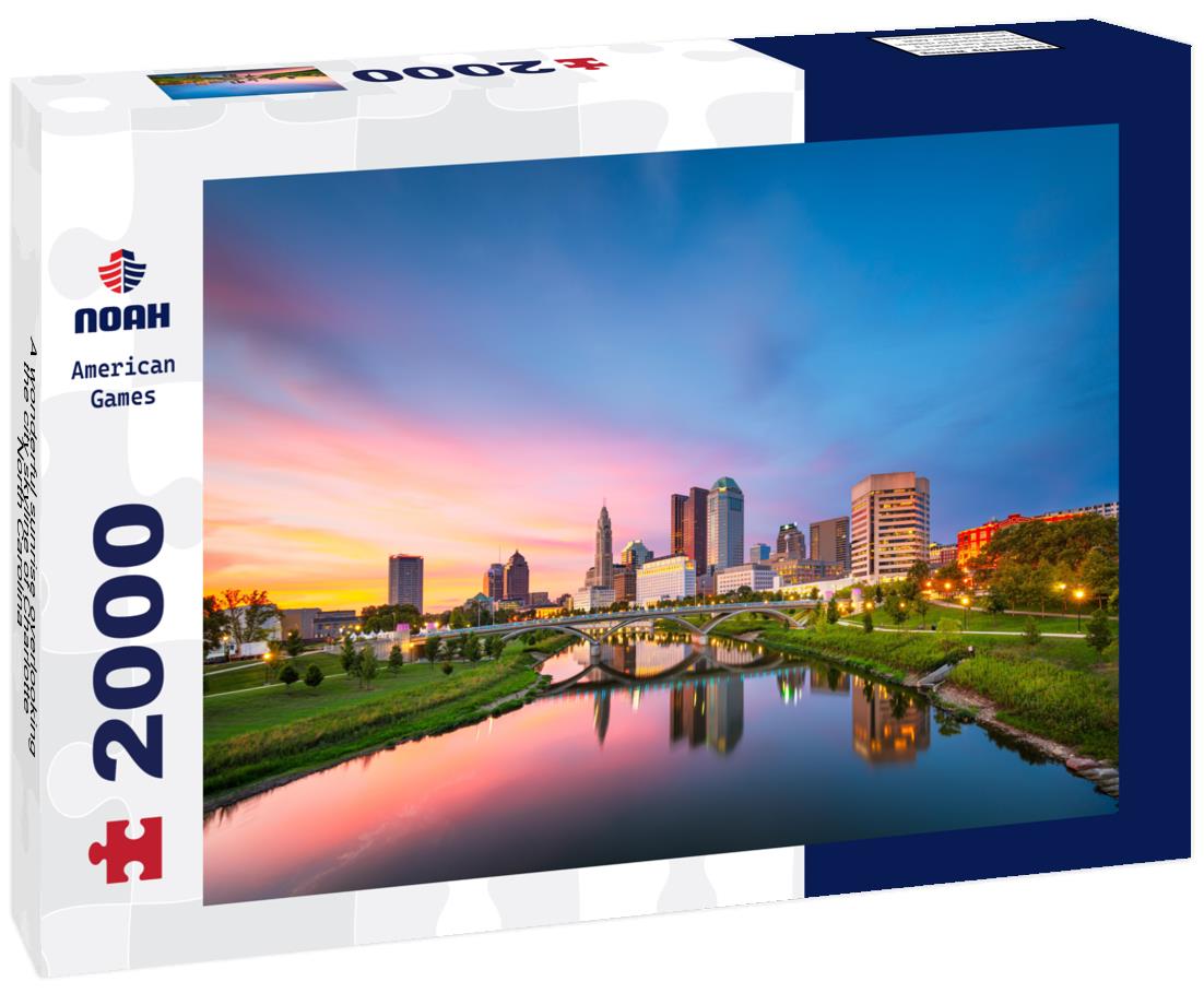 Noah Jigsaw Puzzle A wonderful sunrise overlooking the city skyline of Charlotte North Carolina 2000 pieces