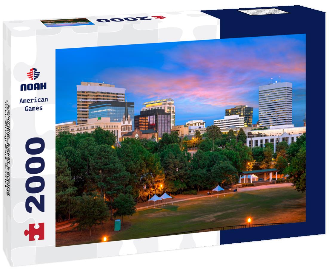 Noah Jigsaw Puzzle Columbia, South Carolina, USA downtown city skyline from Finlay Park at dusk 2000 pieces