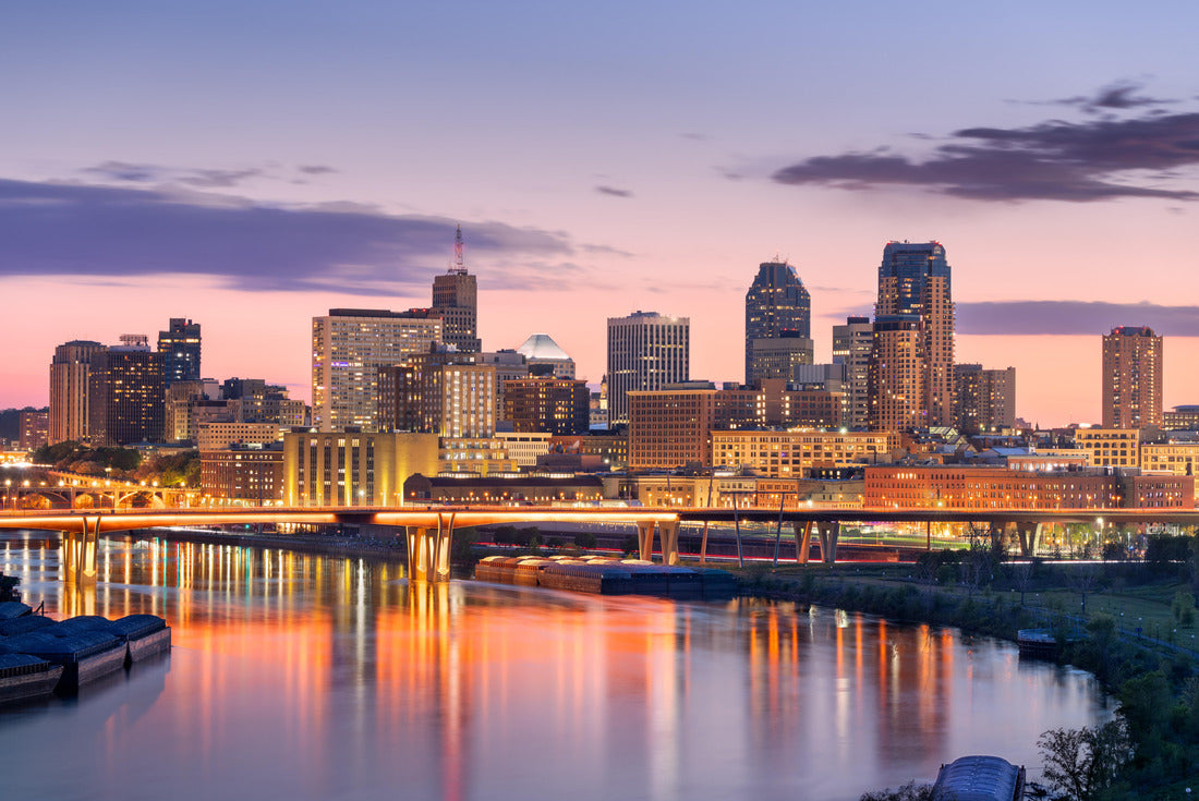 Noah Jigsaw Puzzle Saint Paul, Minnesota, USA downtown skyline on the Mississippi River at dusk 2000 pieces