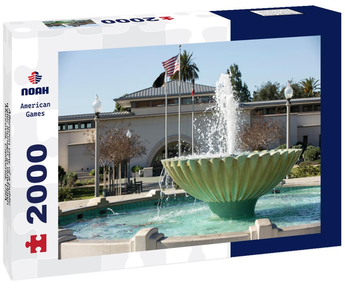 Noah Jigsaw Puzzle Afternoon view of a public water fountain in downtown Monrovia, California, USA 2000 pieces