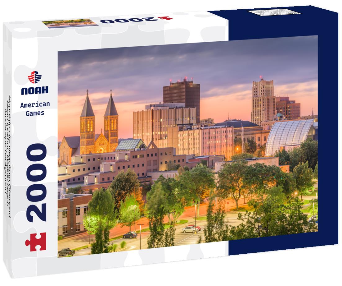 Noah Jigsaw Puzzle Honolulu city view from Diamond Head lookout, Waikiki beach landscape background 2000 pieces
