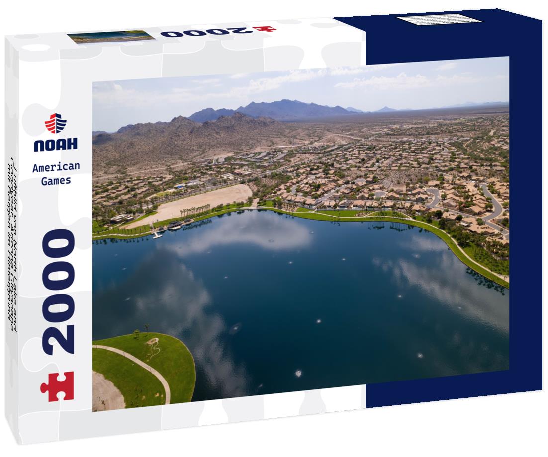 Noah Jigsaw Puzzle Luftbild von North Lake and Goodyear, Arizona Cityscape mit Bergen im Hintergrund 2000 pieces