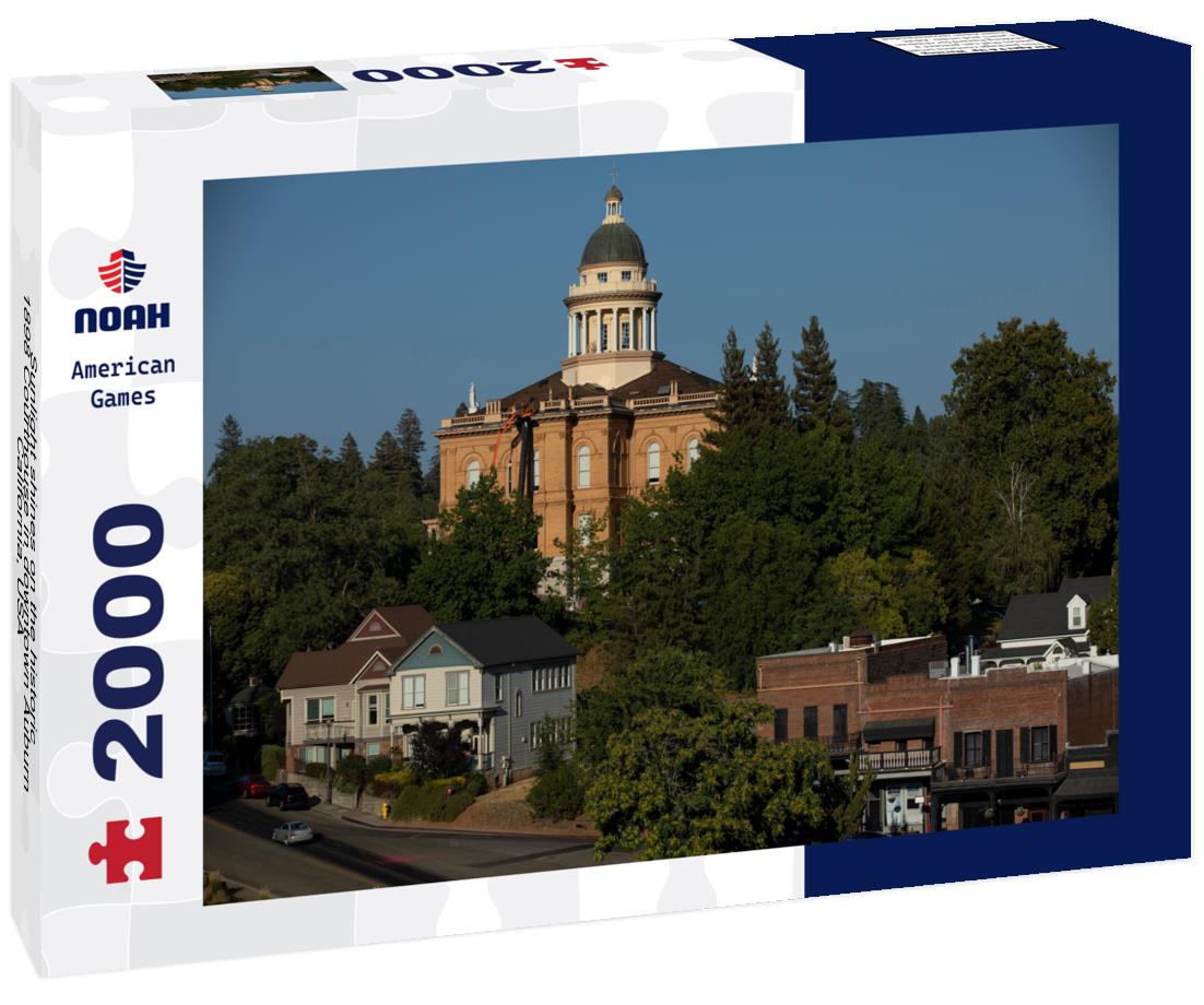 Noah Jigsaw Puzzle Sunlight shines on the historic 1898 Courthouse in downtown Auburn, California, USA 2000 pieces