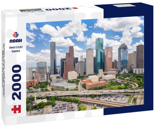 Noah Jigsaw Puzzle El Paso, Texas, USA downtown city skyline at dusk with Juarez, Mexico in the distance 2000 pieces