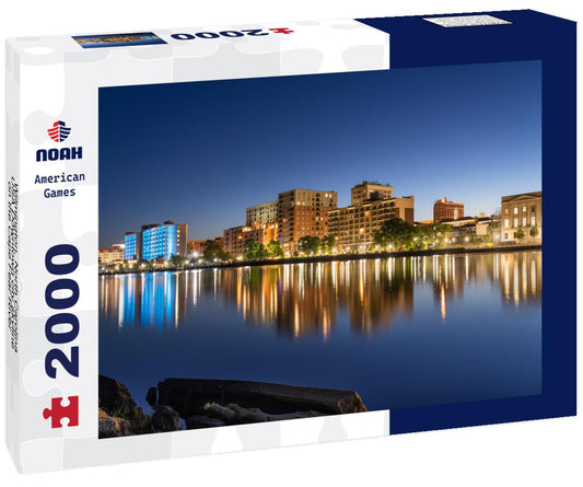 Noah Jigsaw Puzzle Wilmington, North Carolina, USA Downtown city skyline on the Cape Fear River at night 2000 pieces