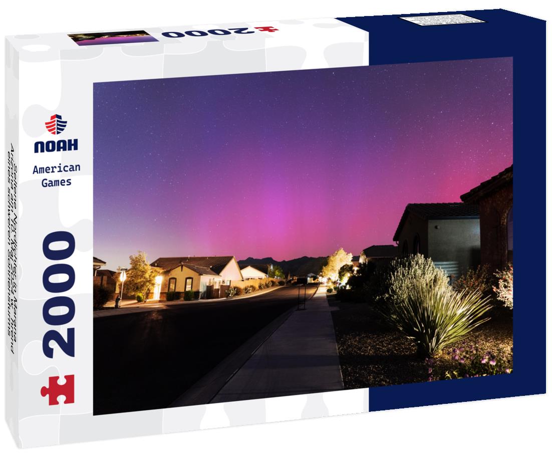 Noah Jigsaw Puzzle Seltene Nordlichter in Marana, Arizona am 10. Mai 2024 während eines schweren Sonnensturms 2000 pieces