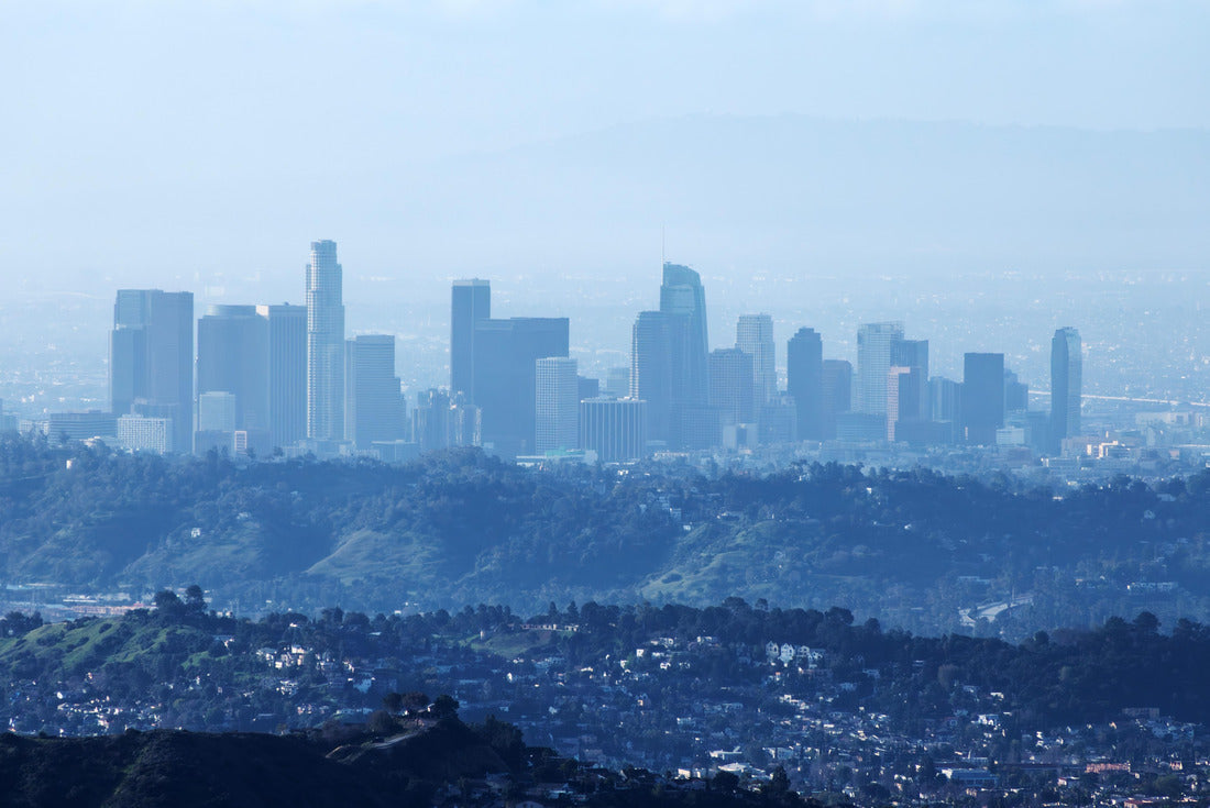 Noah Jigsaw Puzzle Skyline view of the center of Los Angeles. Photo of Mt Lukens in the Angeles National Forest 2000 pieces