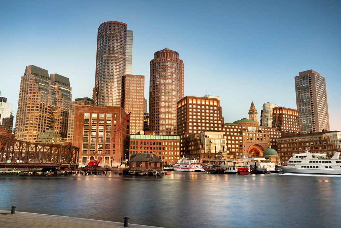 Noah Jigsaw Puzzle Downtown city view of Boston Massachusetts looking of the riverfront harbor from Fan Pier Park 2000 pieces