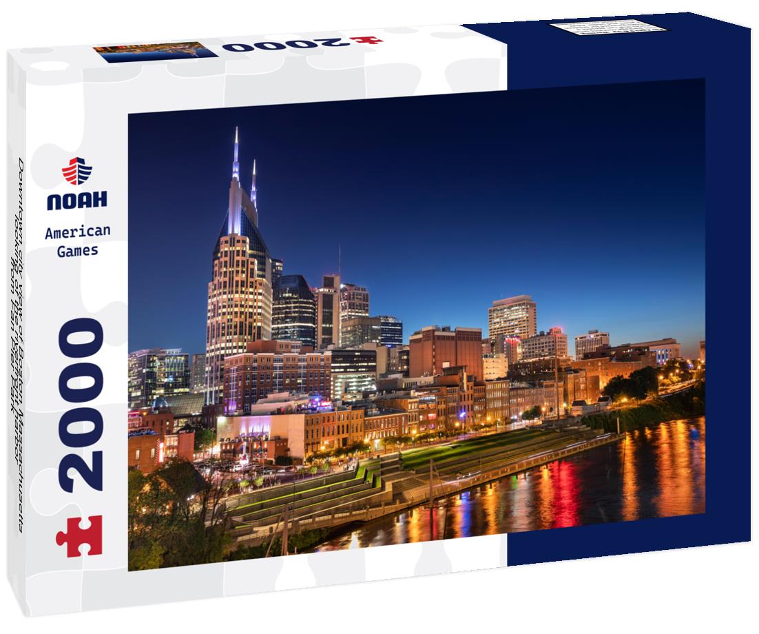 Noah Jigsaw Puzzle Downtown city view of Boston Massachusetts looking of the riverfront harbor from Fan Pier Park 2000 pieces