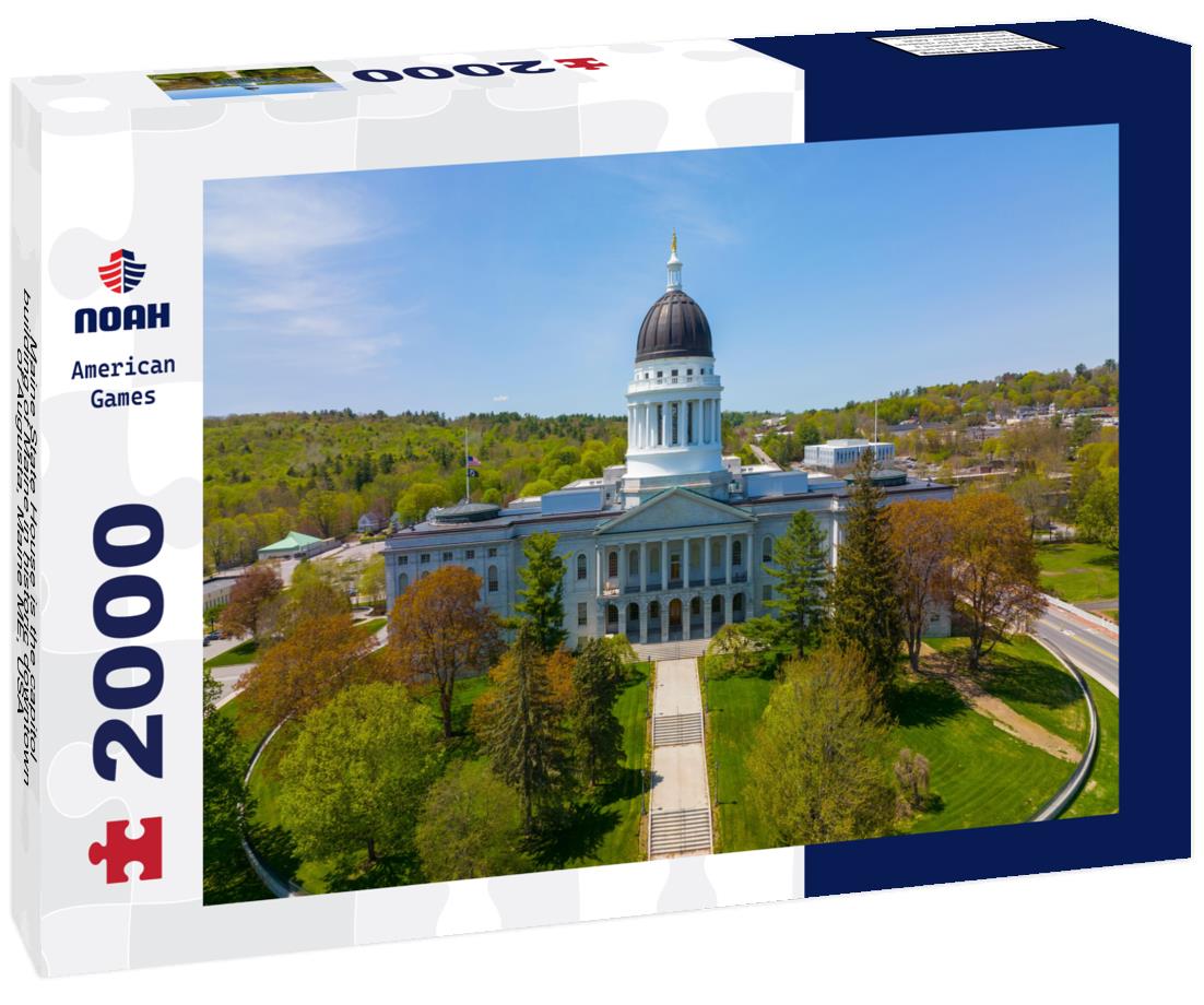 Noah Jigsaw Puzzle Maine State House is the capitol building of Maine in historic downtown of Augusta, Maine ME, USA 2000 pieces