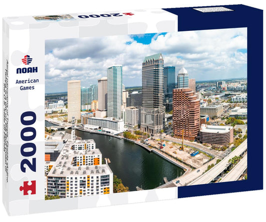 Noah Jigsaw Puzzle Aerial panorama of Tampa, Florida skyline. Tampa is a city on the Gulf Coast of the U.S. state of Florida 2000 pieces