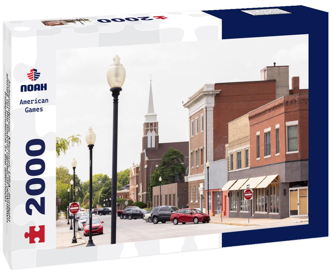 Noah Jigsaw Puzzle Independence, Missouri, USA: Sunlight shines on the historic center of downtown Independence in the afternoon 2000 pieces