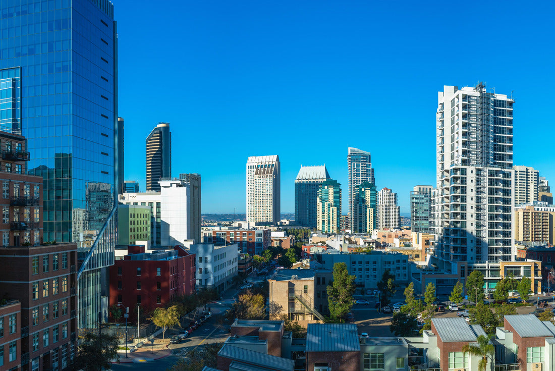 Noah Jigsaw Puzzle San Diego skyline cityscape, panoramic downtown building on sunny morning with blue sky in Southern California, USA 2000 pieces