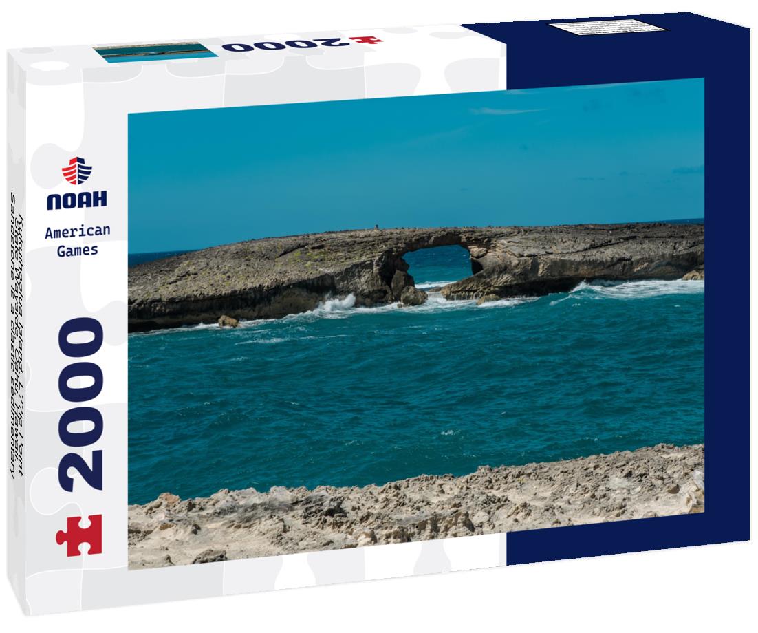 Noah Jigsaw Puzzle Kukuihoolua Island. La?ie Point State Wayside, Oahu, Hawaii. Sandstone is a clastic sedimentary rock composed mainly 2000 pieces