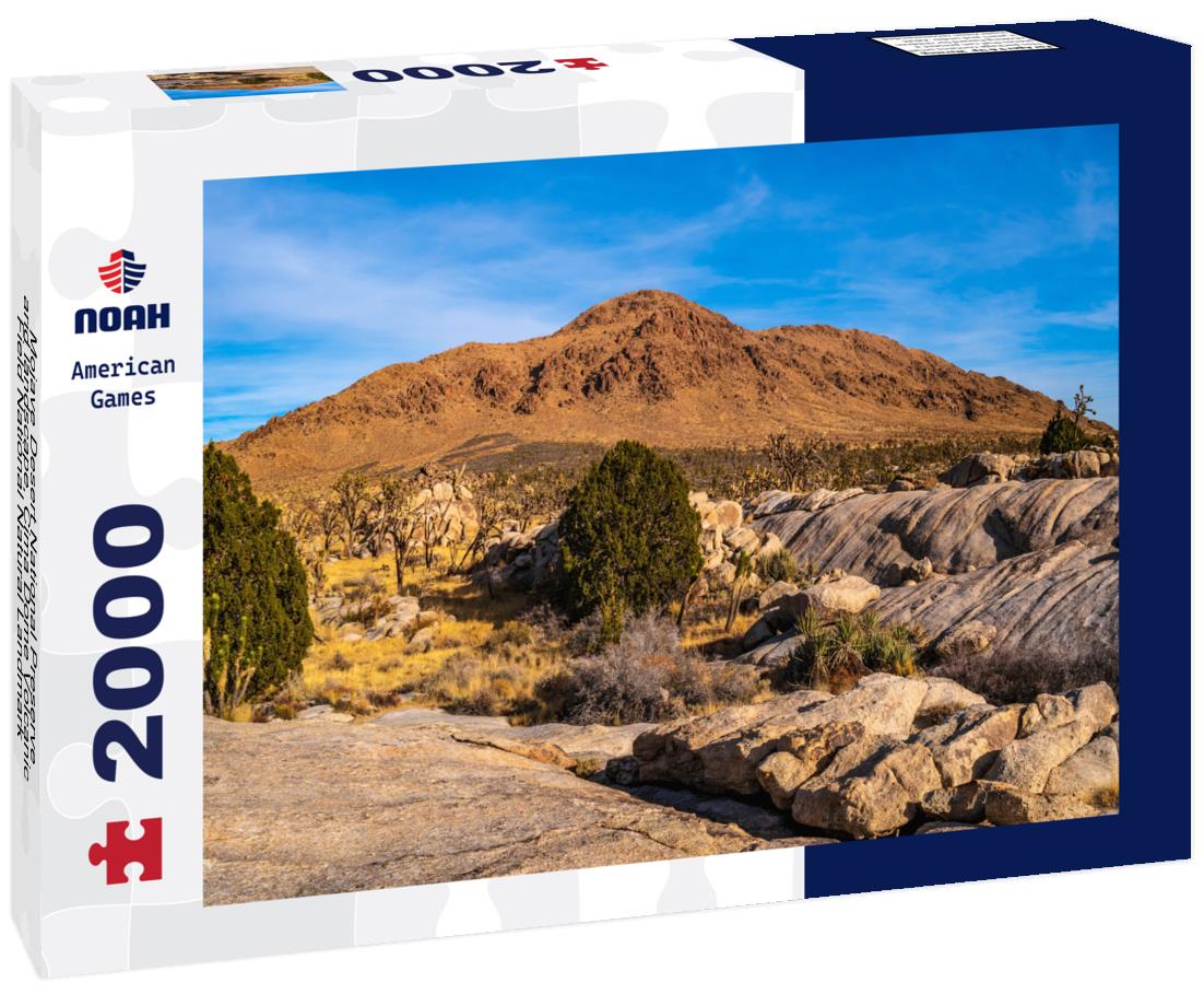 Mojave Desert National Preserve arid landscape, Cima Dome Volcanic Field National Natural Landmark in California, USA 2000pc Puzzle