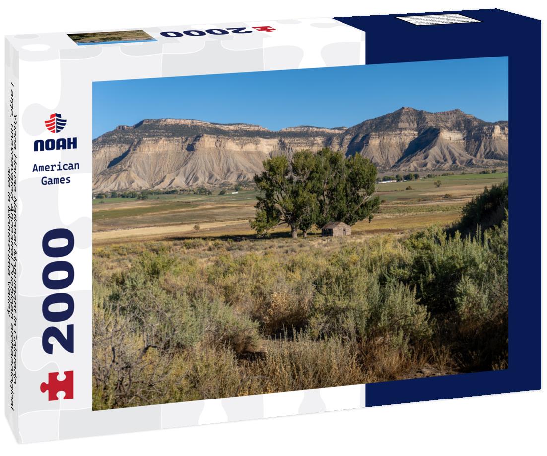Noah Jigsaw Puzzle Yucca House National Monument in Colorado. Large, unexcavated Ancestral Puebloan archaeological site in Montezuma Valley 2000 pieces