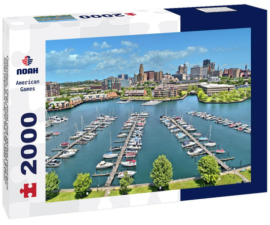 Noah Jigsaw Puzzle Columbus, Ohio aerial view skyline panorama. Columbus is the capital of the state and the most populous city in the US state of Ohio 2000 pieces