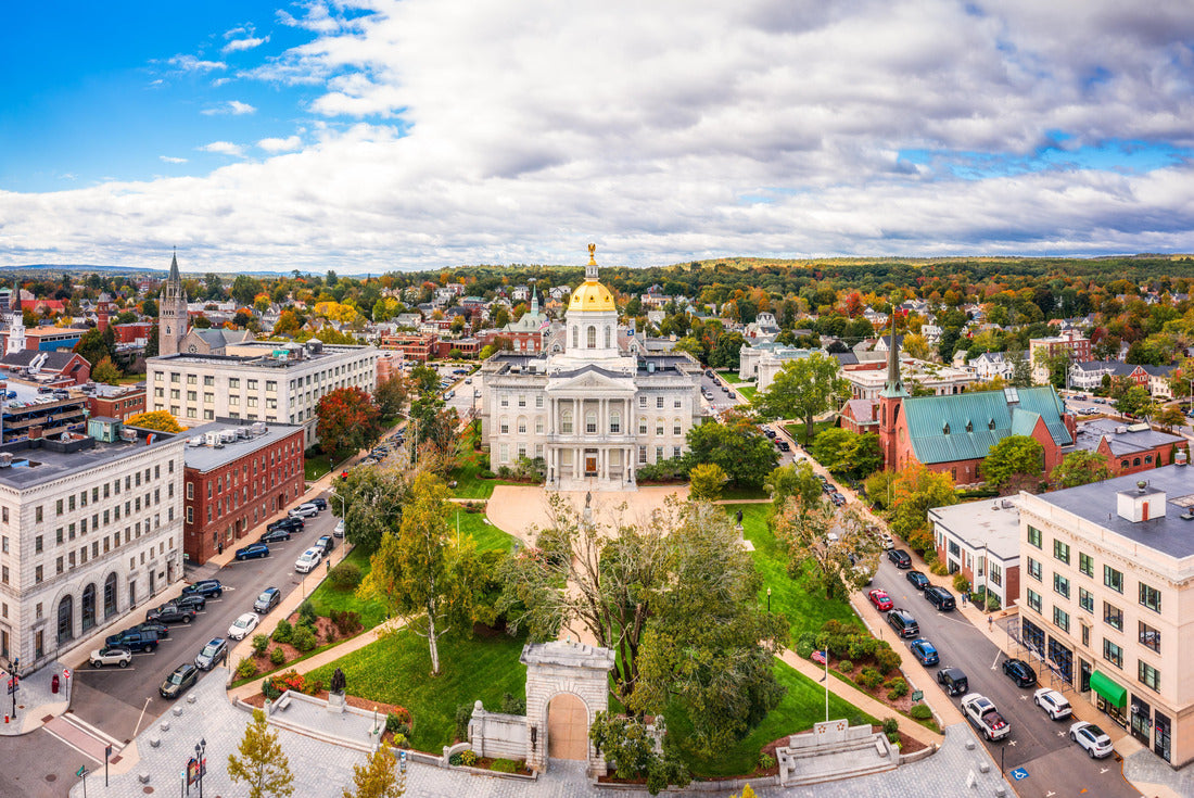 Noah Jigsaw Puzzle Aerial view of Concord and the New Hampshire State House. The capitol houses the New Hampshire General Court, Governor, and Executive Council 2000 pieces
