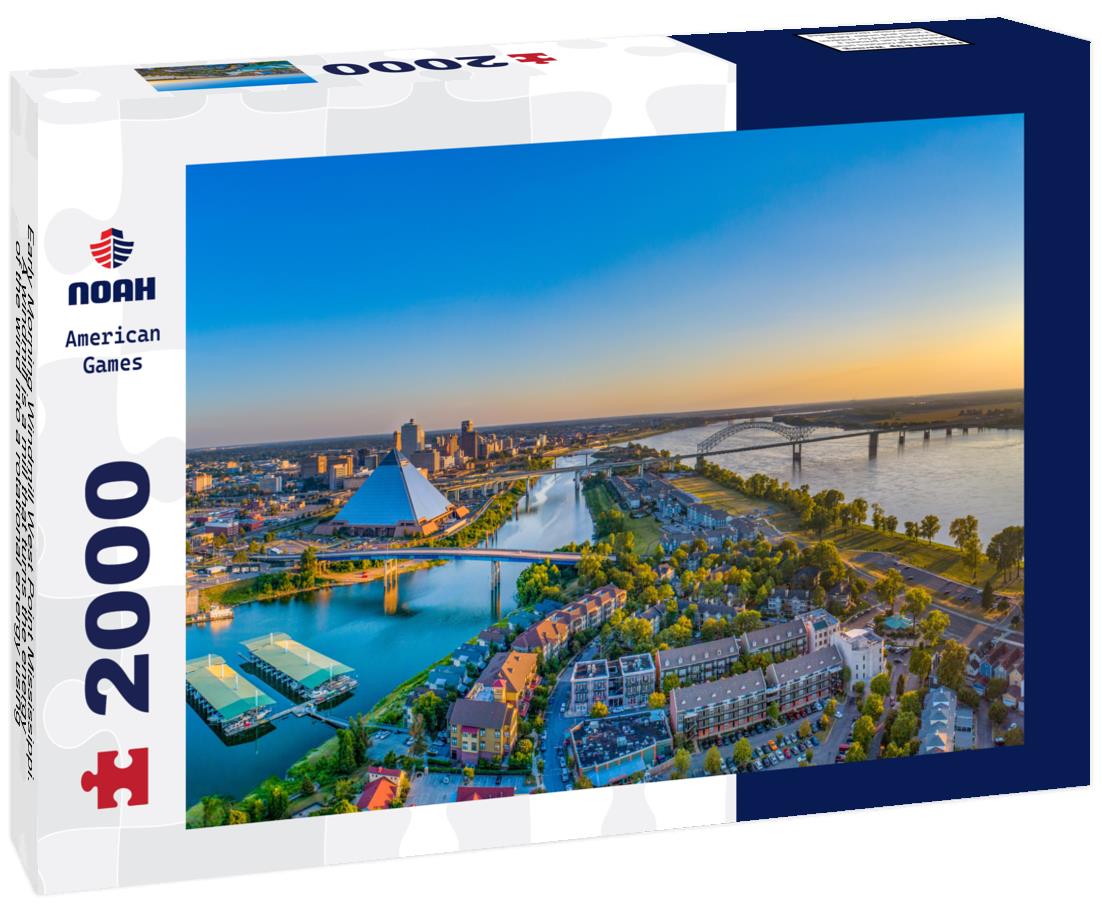 Noah Jigsaw Puzzle Early Morning Windmill West Point Mississippi. A windmill is a mill that turns the energy of the wind into a rotational energy using sails or blades 2000 pieces