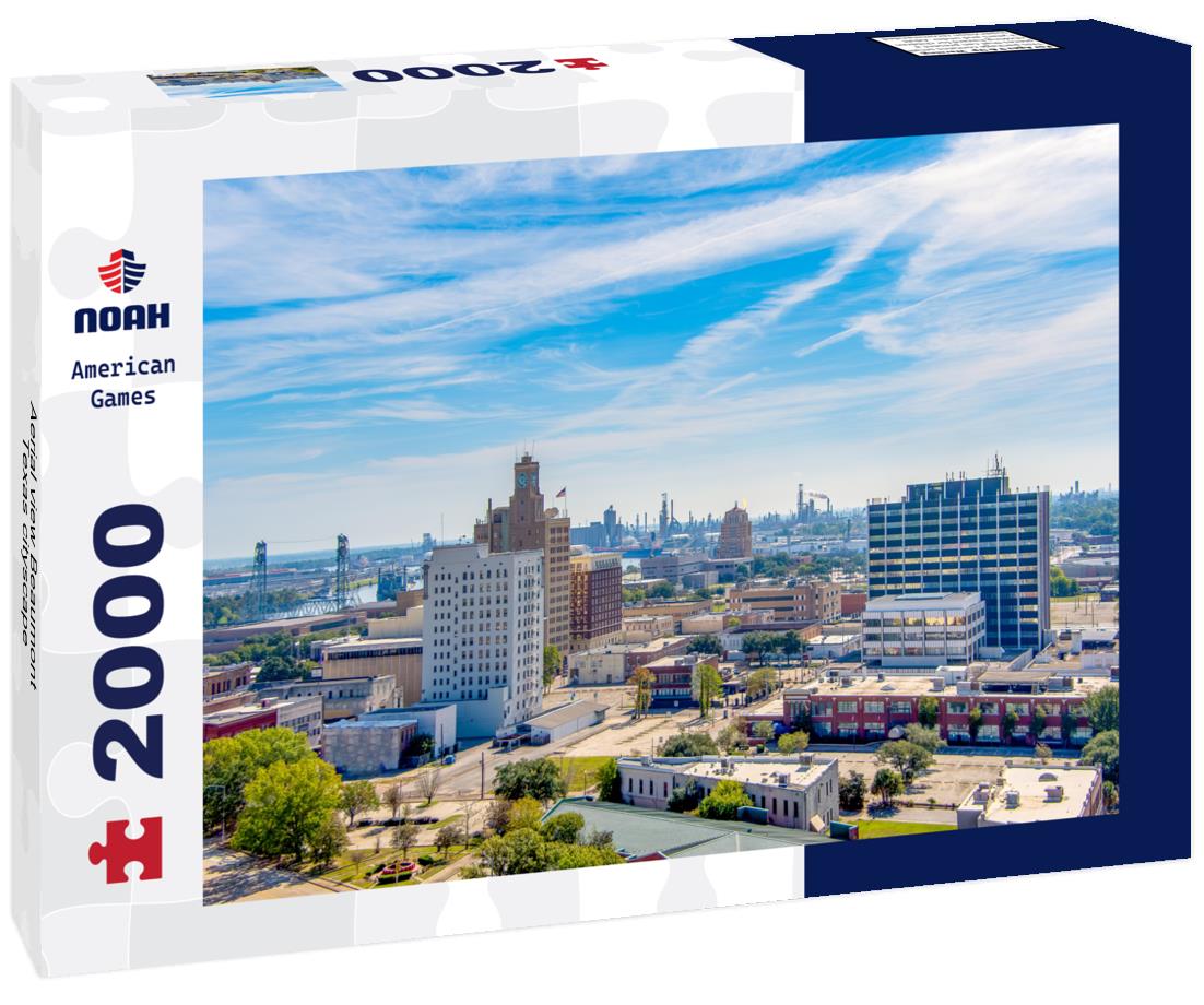 Noah Jigsaw Puzzle Aerial view Beaumont Texas cityscape 2000 pieces
