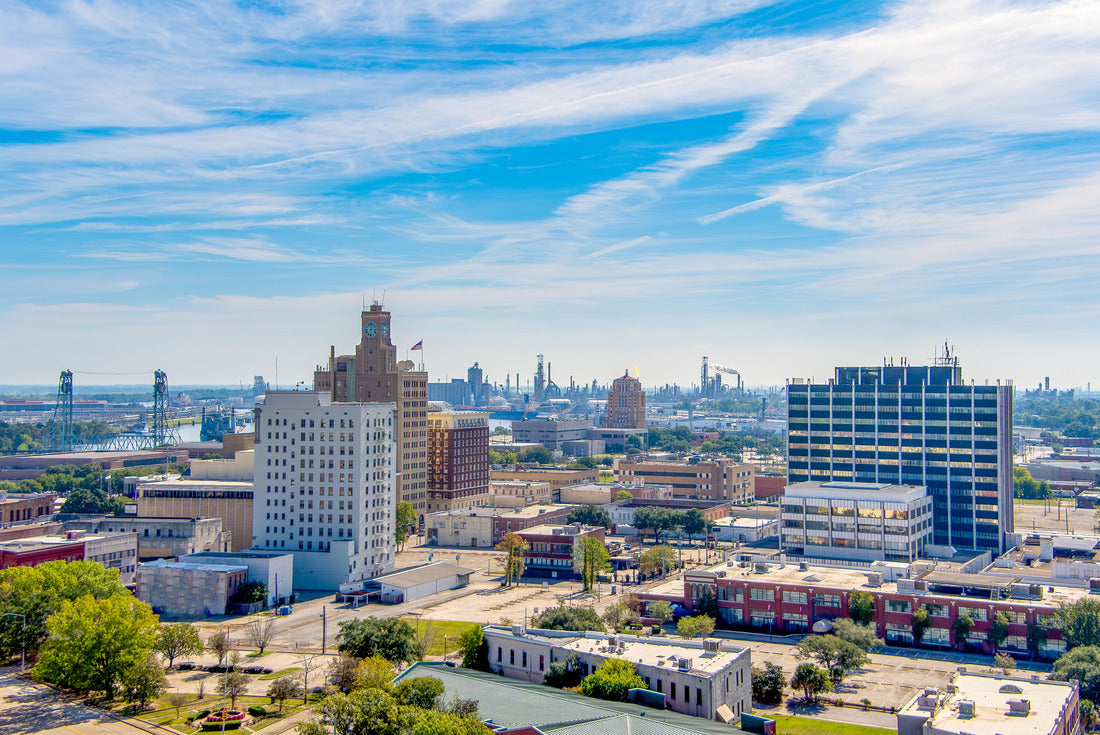 Noah Jigsaw Puzzle Aerial view Beaumont Texas cityscape 2000 pieces