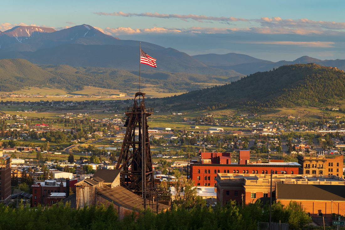 Noah Jigsaw Puzzle One of fourteen headframes, nicked named gallows frames, dot the Butte, Montana 2000 pieces