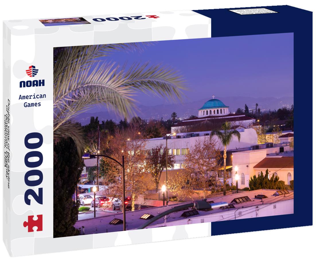 Noah Jigsaw Puzzle Double view of the skyline of downtown Downey, California, USA 2000 pieces