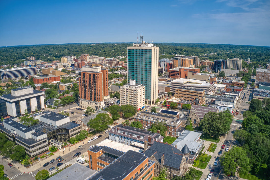 Noah Jigsaw Puzzle Aerial view of downtown Ann Arbor, Michigan in summer 2000 pieces
